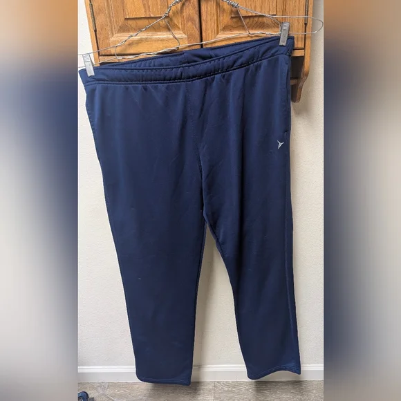 Old Navy Men's Navy Blue Active Go  Dry French Terry Pants - Picture 3 of 4